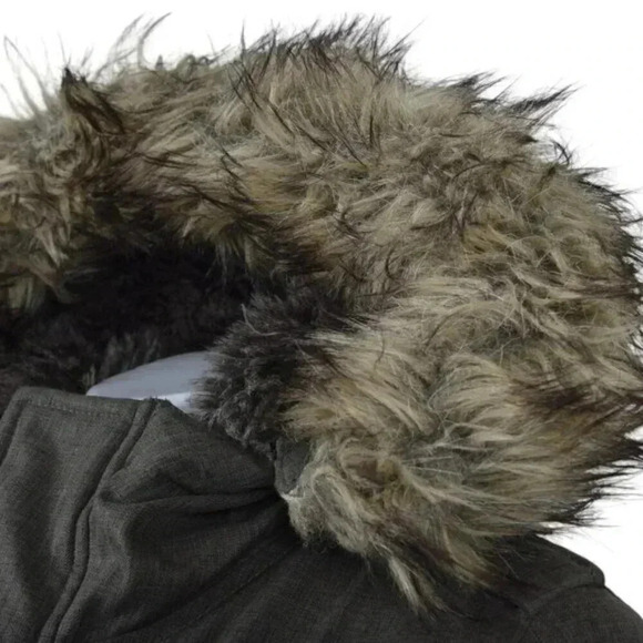 Aritzia TNA Blackcomb Parka Coat Winter Jacket Fur Lined Hooded Green Size Small - Picture 6 of 16